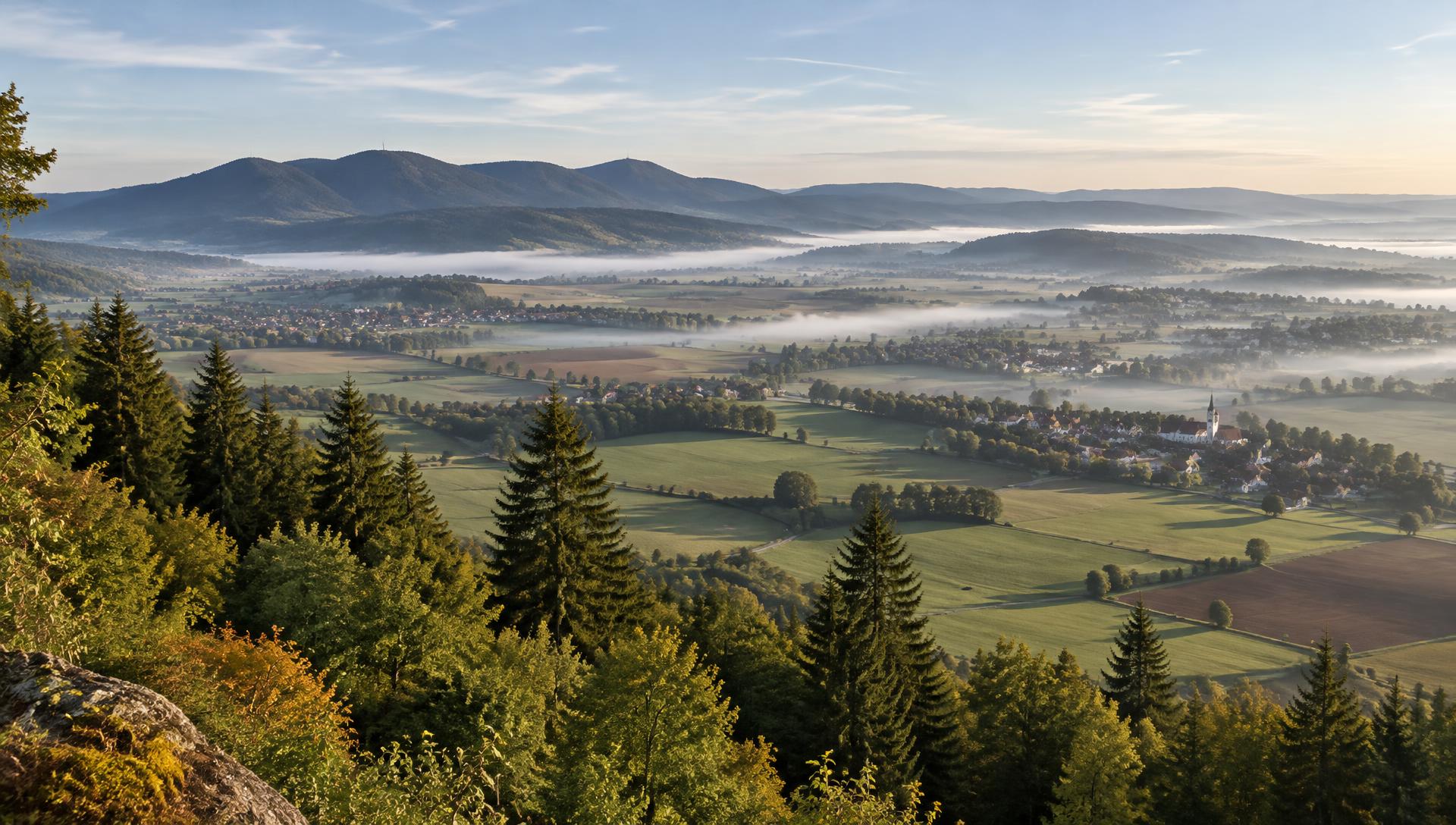 Blick vom Fürstenberg über die Baar